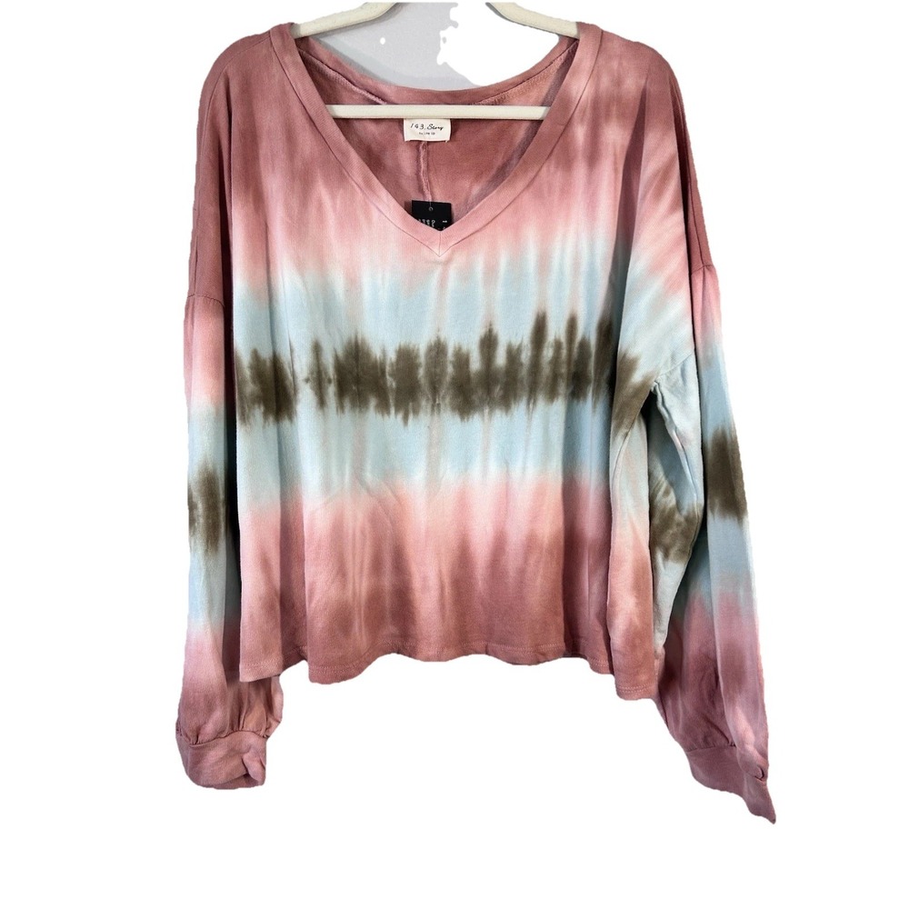 143 story by lineup Women's Sunrise To Sunset Long sleeve Top Size XL NEW A16